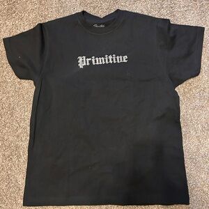 Primitive Black Tee with Gray Logo